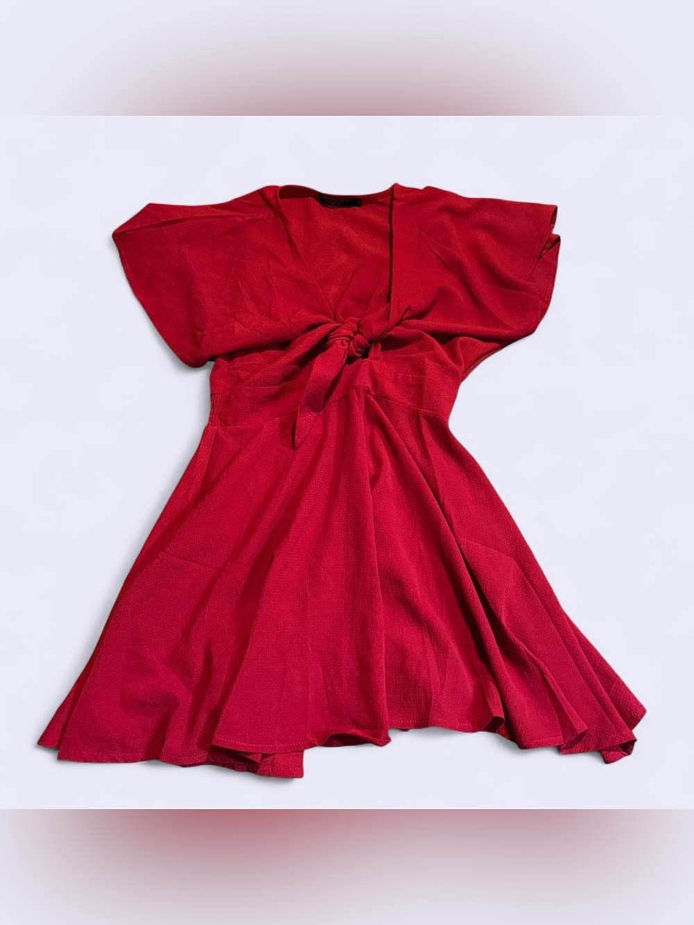 Red Tie-Front Romper!